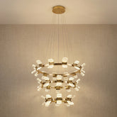 Foyer Chandelier Contemporary in champagne gold
