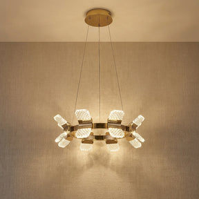 Living Room Contemporary Chandelier in a dining room