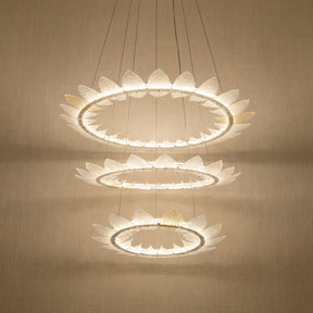 Foyer Large Chandelier in champagne gold