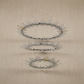 Foyer Large Chandelier in a living room