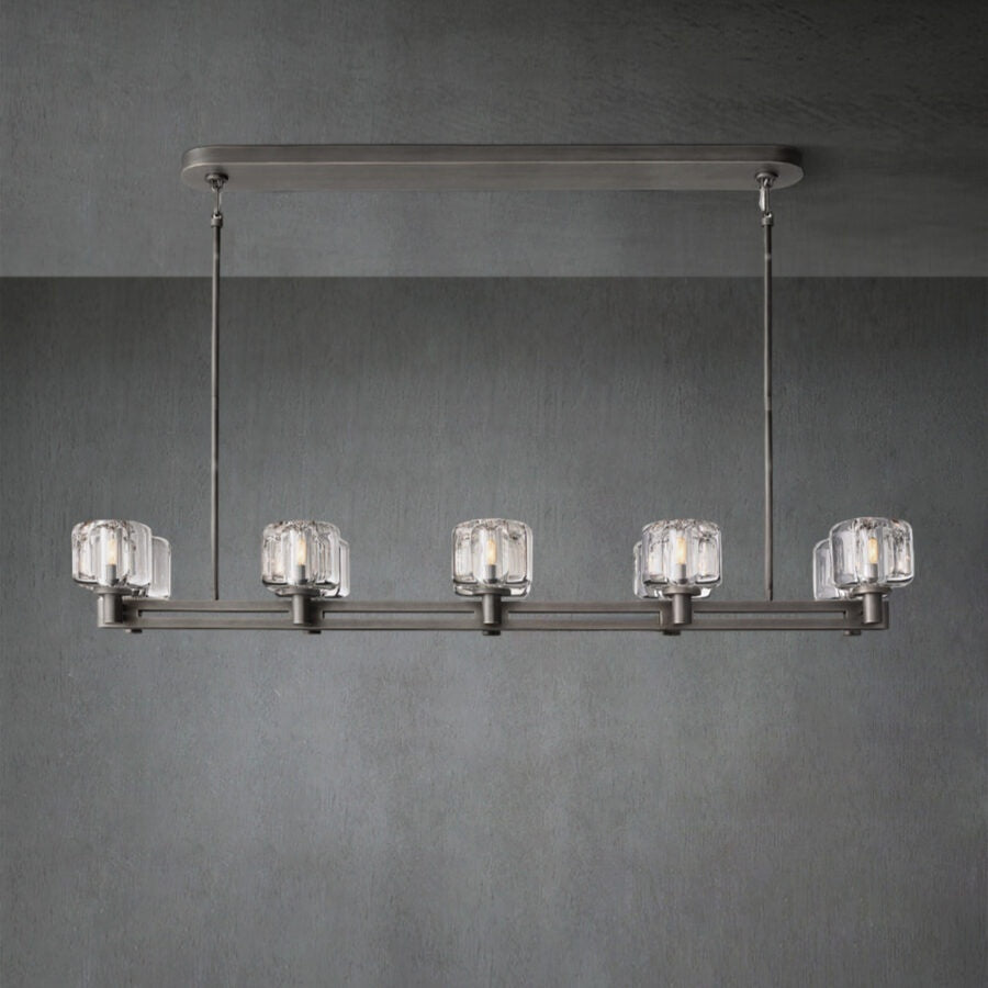 Zachary Double Linear Chandelier 54”