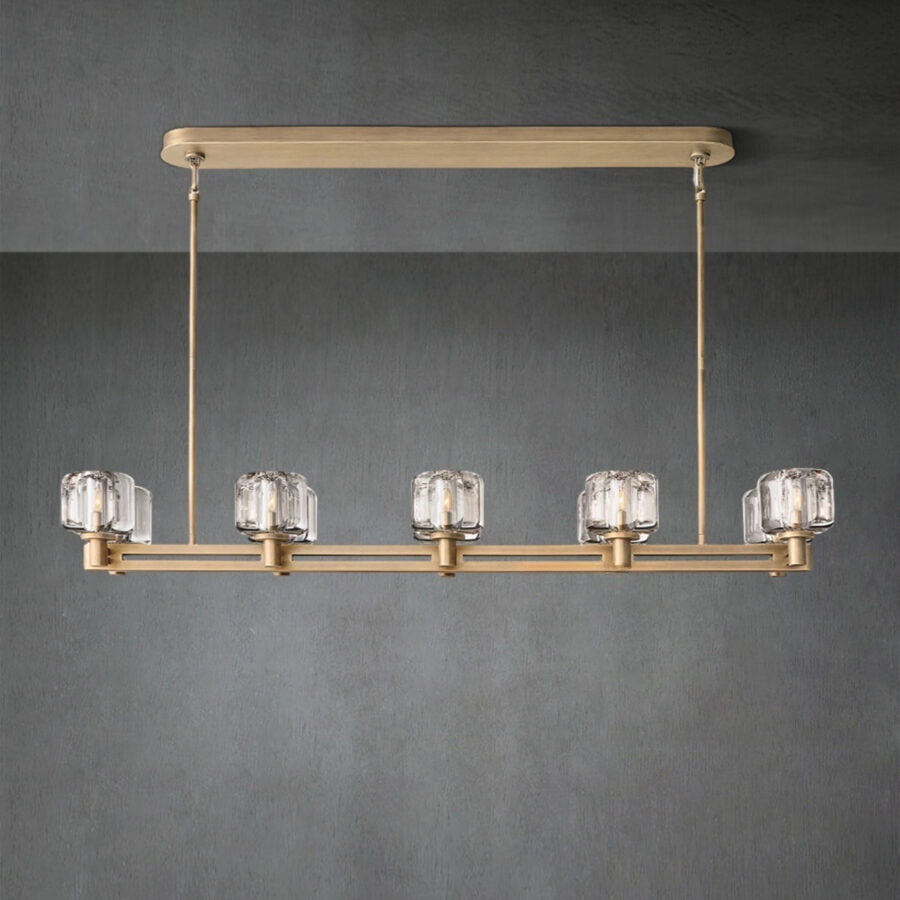 Zachary Double Linear Chandelier 54”