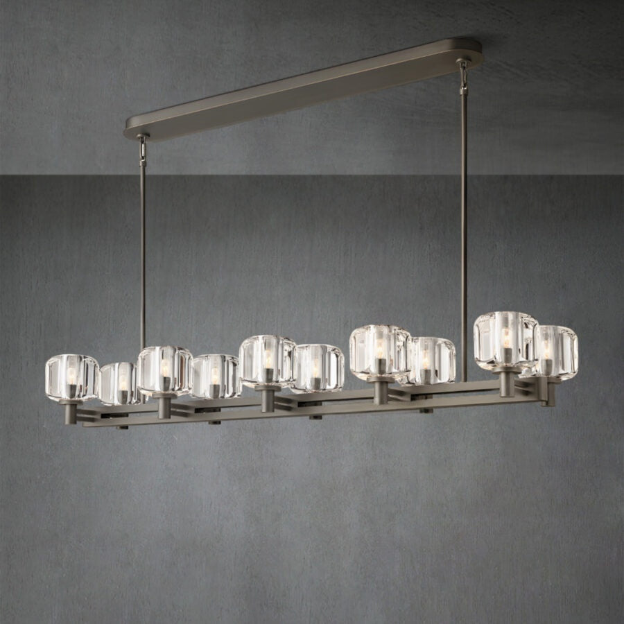 Zachary Double Linear Chandelier 54”