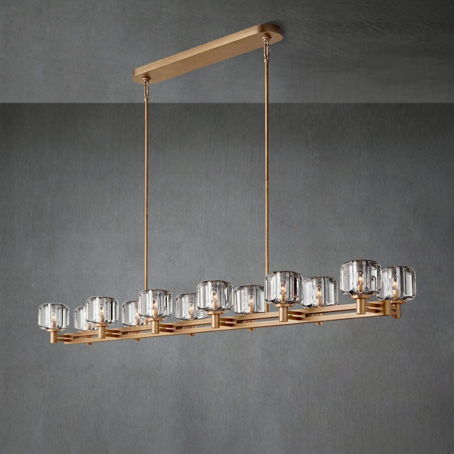 Zachary Double Linear Chandelier 72”