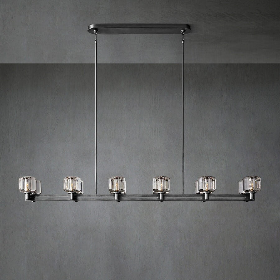 Zachary Double Linear Chandelier 72”