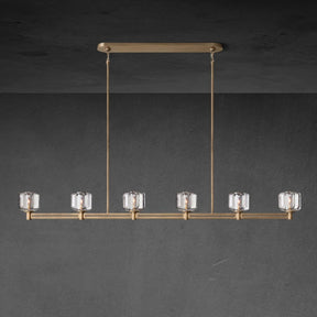 Zachary K9 Crystal Linear Chandelier 54" 72"