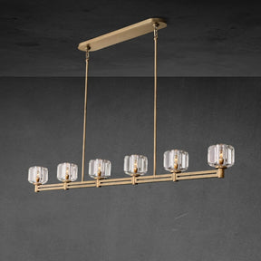 Zachary K9 Crystal Linear Chandelier 54" 72"