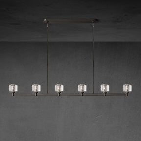 Zachary K9 Crystal Linear Chandelier 54" 72"