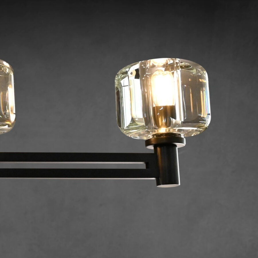 Zachary K9 Crystal Linear Chandelier 54" 72"