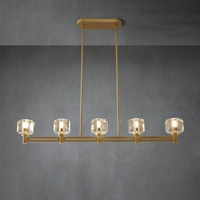 Zachary K9 Crystal Linear Chandelier 54" 72"