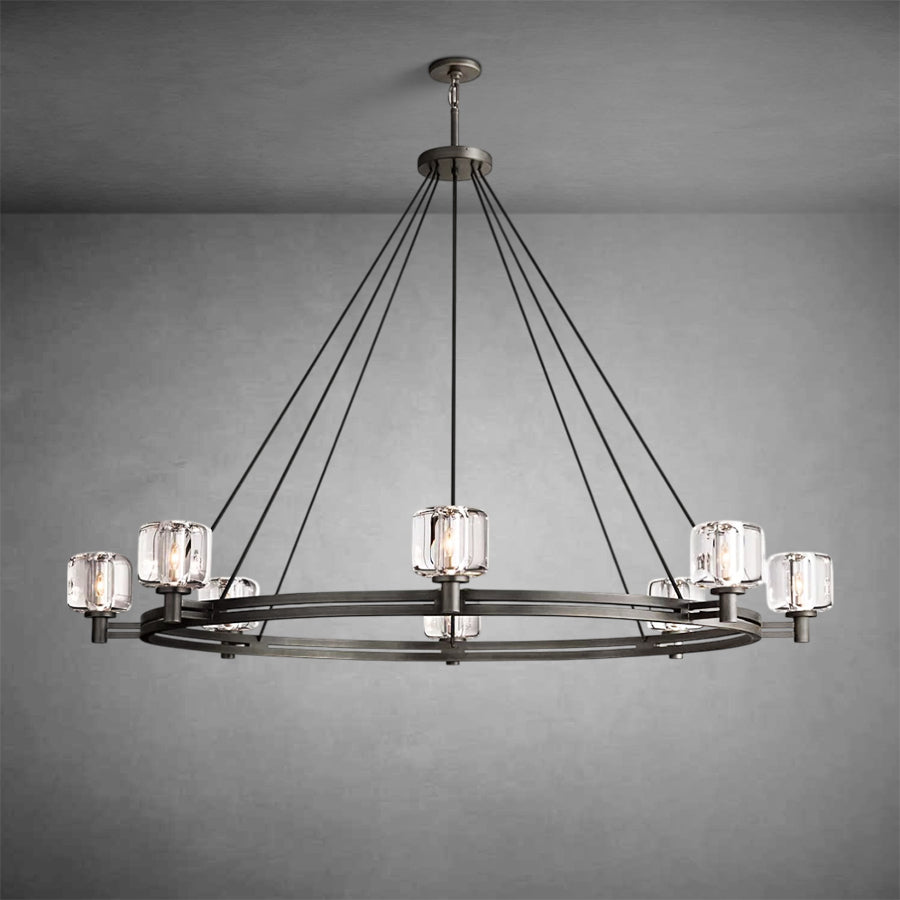 Zachary K9 Crystal Round Chandelier 36" 48" 60"