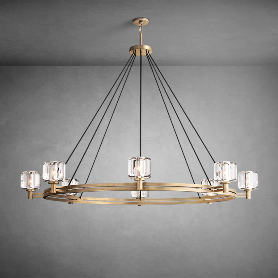 Zachary K9 Crystal Round Chandelier 36" 48" 60"