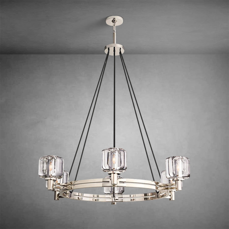 Zachary K9 Crystal Round Chandelier 36" 48" 60"