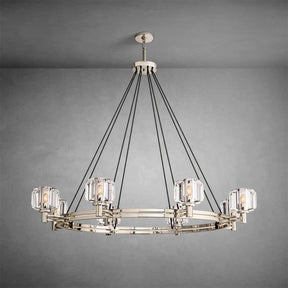 Zachary K9 Crystal Round Chandelier 36" 48" 60"