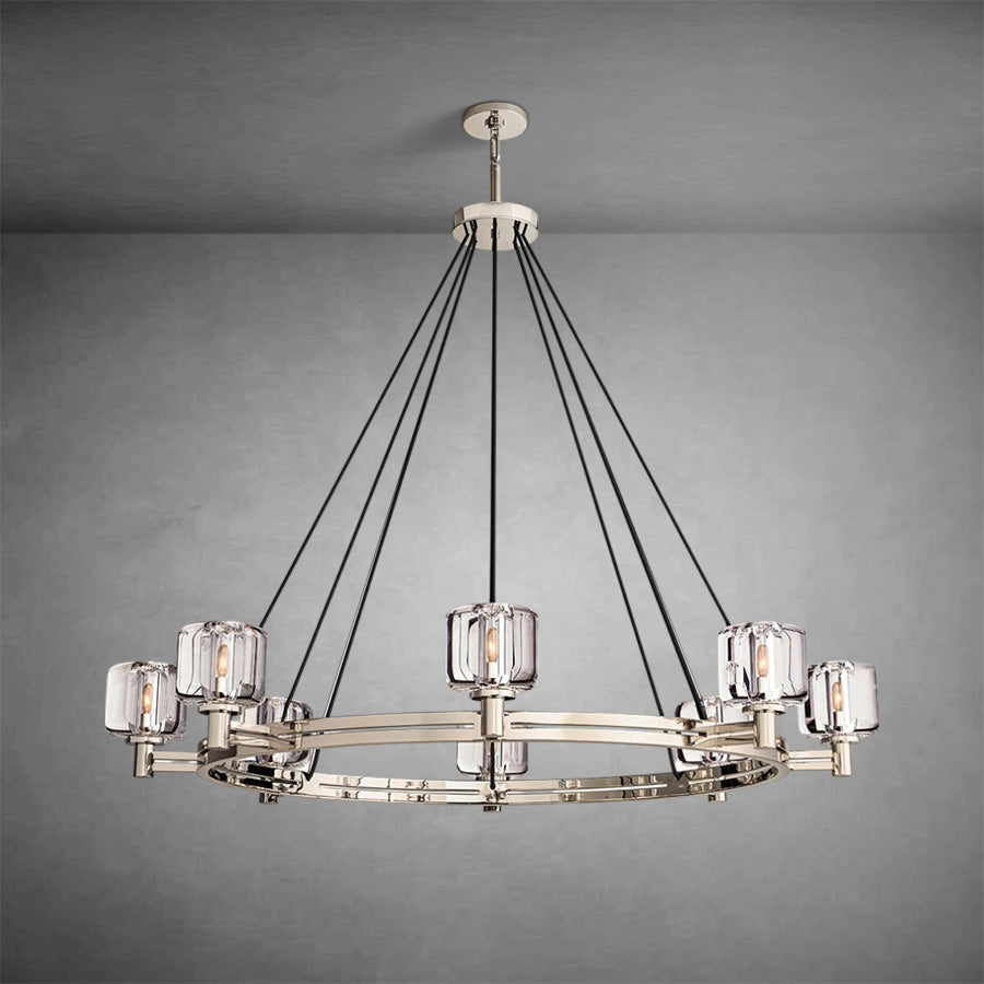 Zachary K9 Crystal Round Chandelier 36" 48" 60"