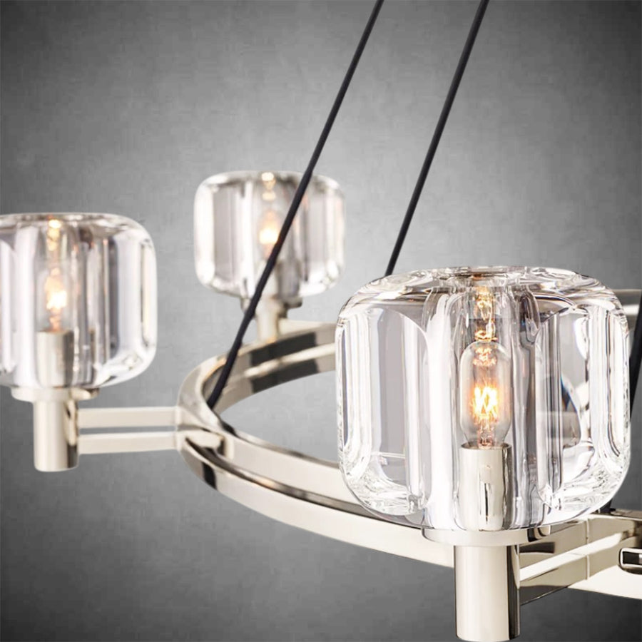 Zachary K9 Crystal Round Chandelier 36" 48" 60"