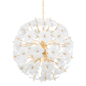 Zoey Flower Glass Ball Pendant Chandelier