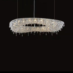 Unique Foyer Crystal Chandelier Luxury Hallway Ceiling Lamp Living Room Hanging Light Decor for Entryway