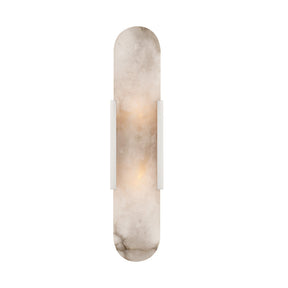 Eartha Modern Alabaster Bedroom Sconce, Indoor Wall Light