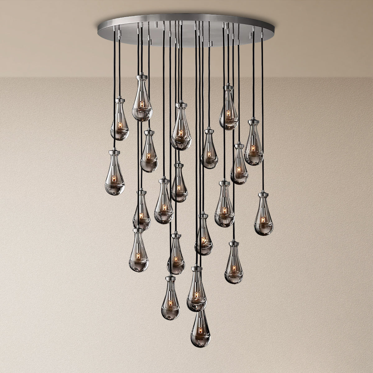 Modern Raindrop Chandelier D47" 21-Lights
