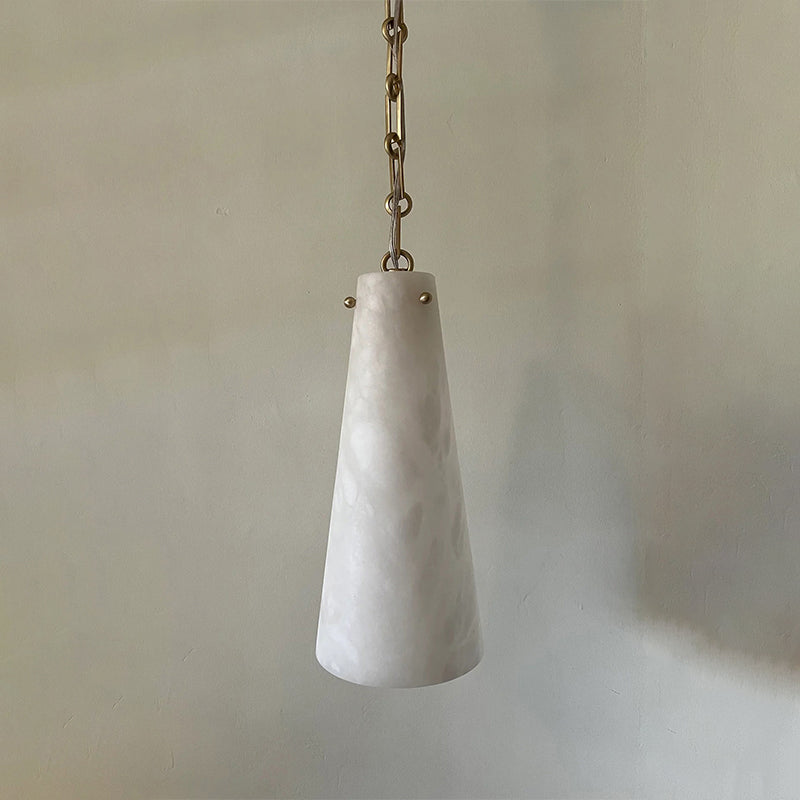 Cassie Flush Handcrafted Alabaster Lamp, Kitchen Island Ceiling Lamp