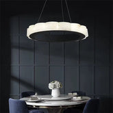 August Mordern Marble Round Chandelier Black