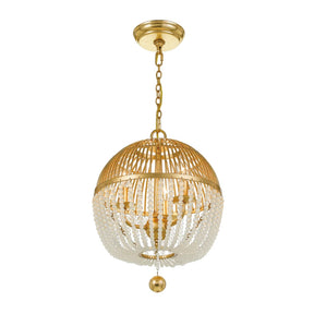 Bohemia Sphere Light Wooden Beads Pendant CanMLe Chandelier for Bedroom/Foyer/Entrys/Living Room