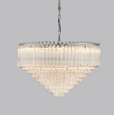 Multi-Tier Modern Light Luxury Crystal Rods Chandelier for Living Room/Bedroom/Foyer/Entrys