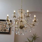 Traditional French Modern CanMLe Chandelier For Living Room Bedroom