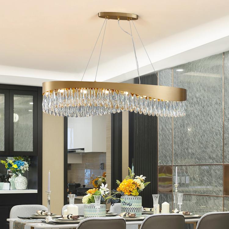 Arian Oval Crystal Chandelier