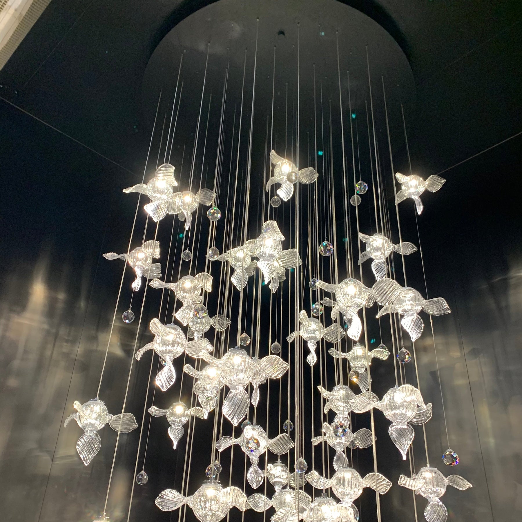 New Art Design Propeller-like Crystal Chandelier for Staircase/Villa/Foyer/High-ceiling Space