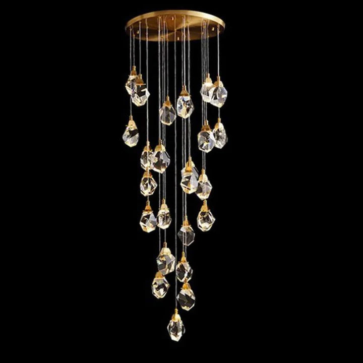 Prism Crystal Staircase Chandelier