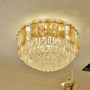 Crystal Dome Light Minimalist Ceiling American Style Dome Light For Dining Room, Kitchen, Bedroom And Living Room