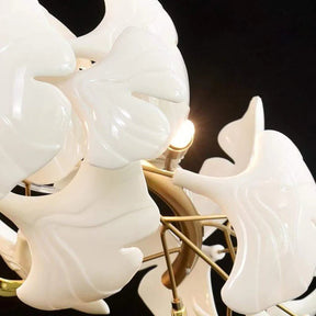 Luxury Ceramic Ginkgo Petal Chandelier