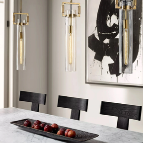 Funda Glass Cylindrical Pendant Light