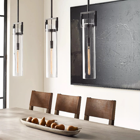 Funda Glass Cylindrical Pendant Light