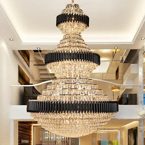 Merlin Lamps  free shipping global newest and good quality light fixture of all kinds customization D 70.9'' * H 102.4'' huge fancy stunning crystal chandelier for high ceiling