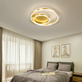 Modern Minimalism Rings Lighting Fixture Round Flush Mounted Ceiling Chandelier For Living/ Bedroom