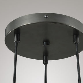 Raindrop round chandelier 8"(cord) 3-Light