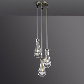 Raindrop round chandelier 8"(rod)