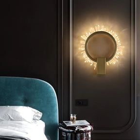 Rock Crystal Ring Wall Sconce - valleylamps