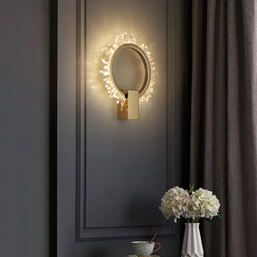 Rock Crystal Ring Wall Sconce - valleylamps