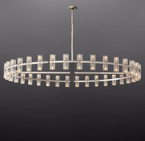 Anchon Crystal Cup Round Chandelier 60", Decoration Chandelier Modern for Living Room