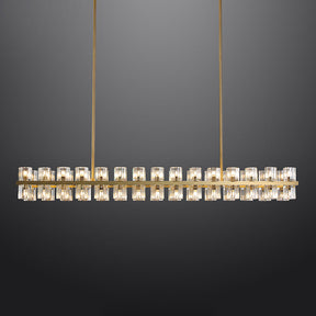 Arcachon Crystal Rectangular Chandelier 54" 72"