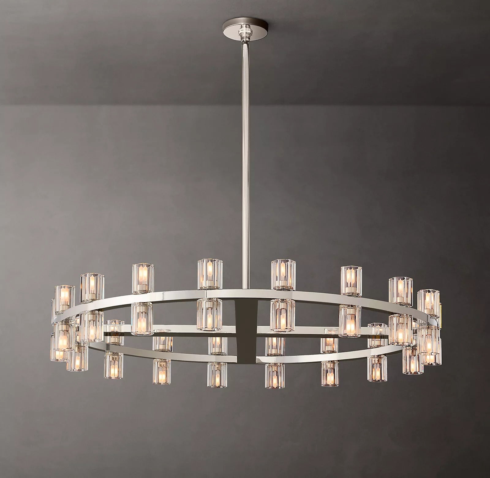 Arcachon Crystal Round Chandelier 36"