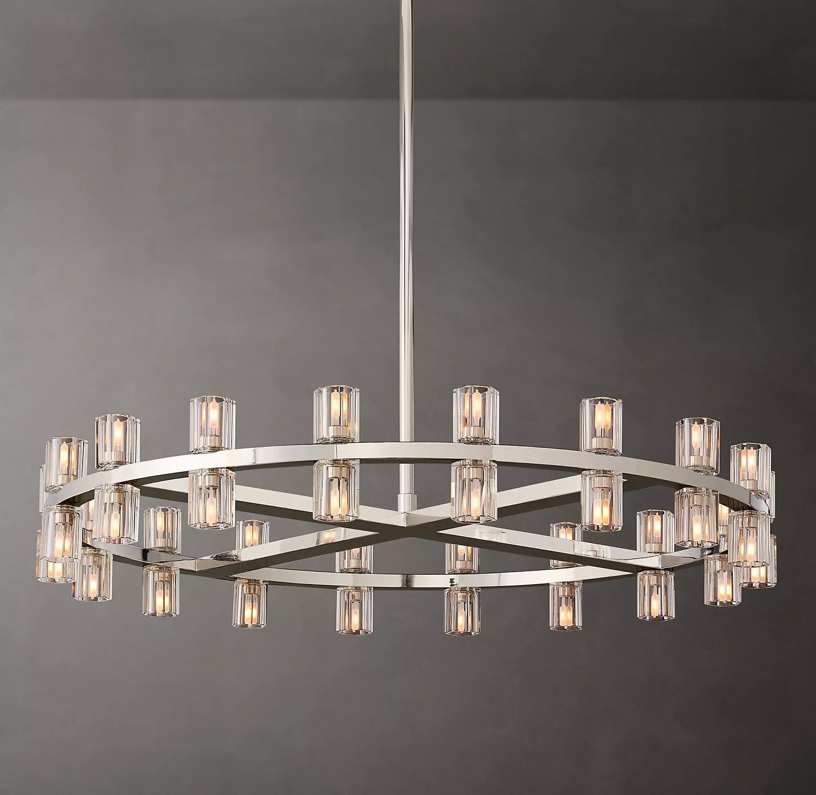 Arcachon Crystal Round Chandelier 36"