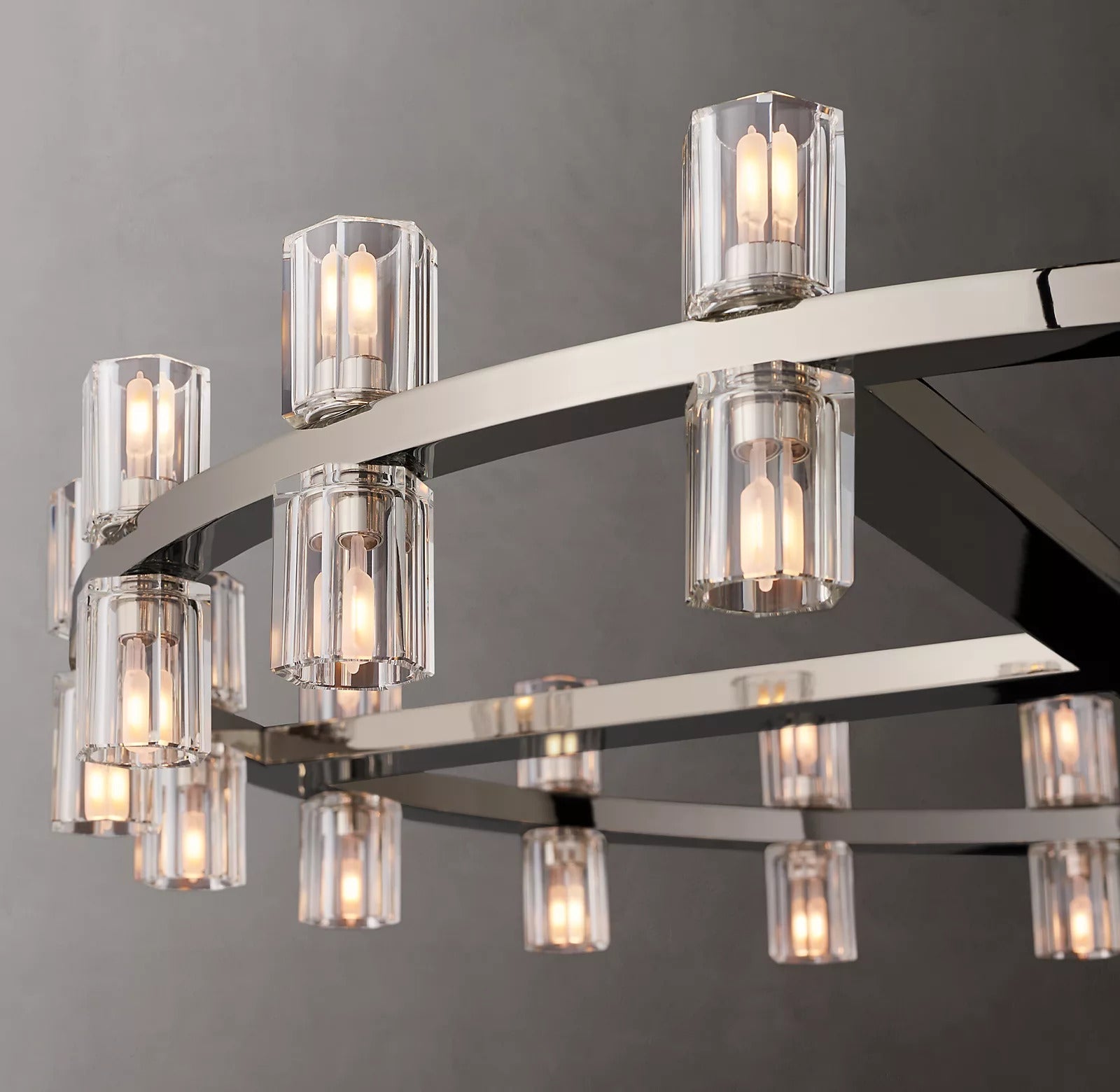 Arcachon Crystal Round Chandelier 36"