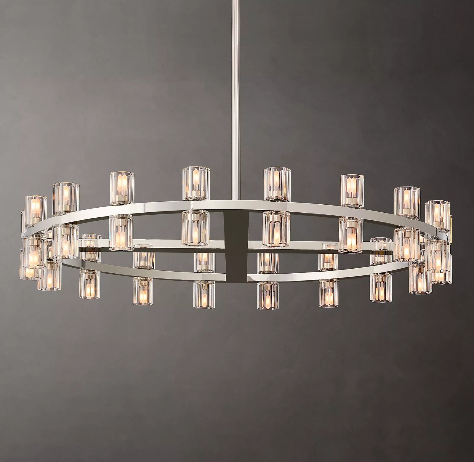 Arcachon Crystal Round Chandelier 36"