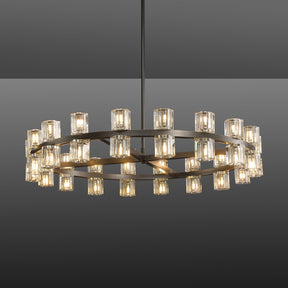 Arcachon Crystal Round Chandelier 36"