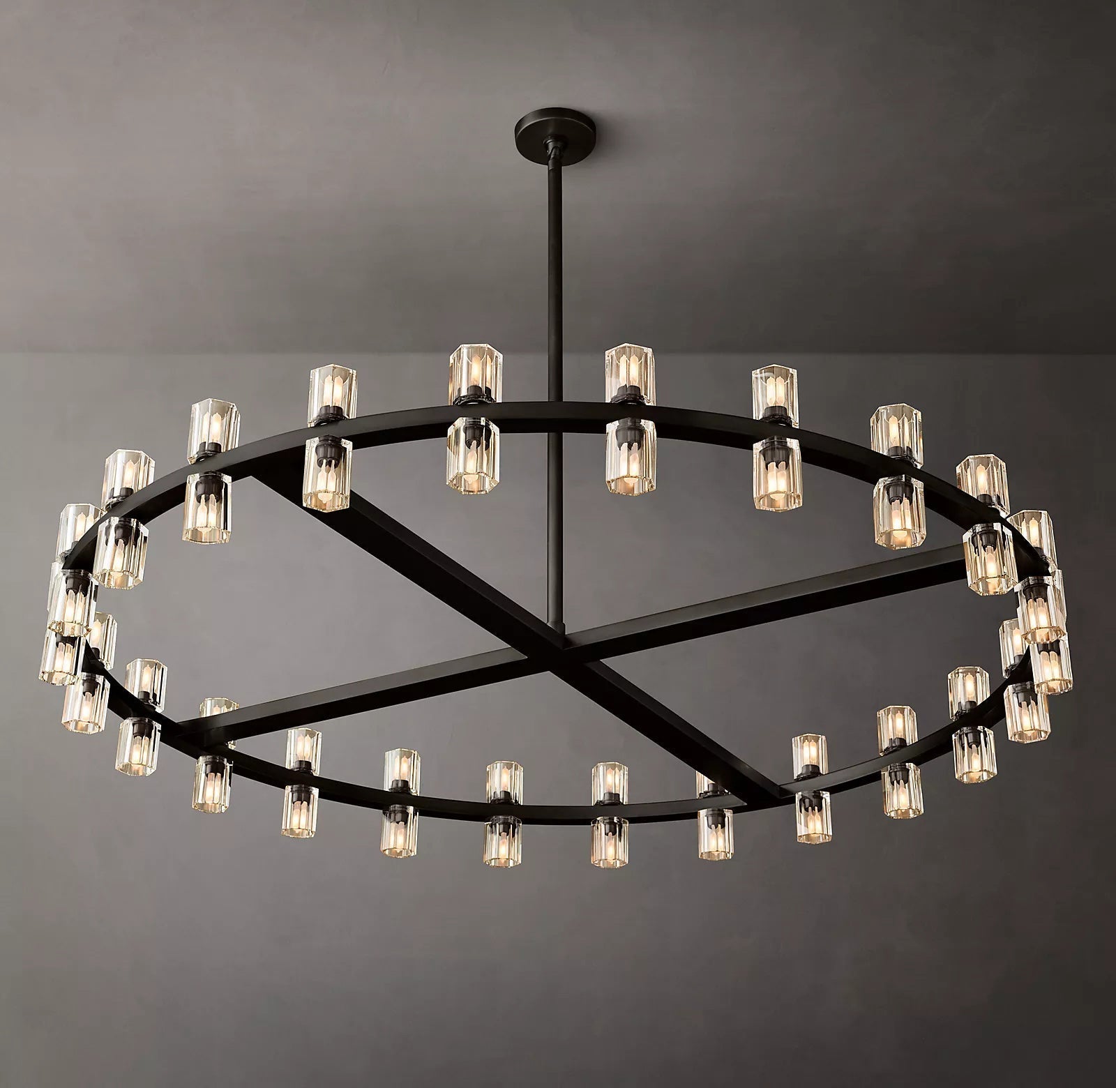 Arcachon Crystal Round Chandelier 48"